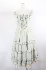 画像6: Alice Girl / 胸元レースサイドリボンジャンパースカート L ミントＸ白 I-26-07-26-081-LO-OP-SA-ZI (6)