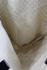 画像3: INGEBORG / カメリアリボンチェックトートバッグ  黒Ｘベージュ I-26-07-26-113-LO-BG-SA-ZI (3)