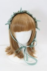 画像3: Chalmiere / フリルヘッドドレス  グリーン I-26-07-26-125-AX-AC-SA-ZI (3)