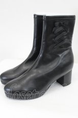 画像1: axes femme / レースアップストレッチブーツ L 黒 I-26-07-26-128-AX-SH-SA-ZI (1)
