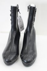 画像2: axes femme / レースアップストレッチブーツ L 黒 I-26-07-26-128-AX-SH-SA-ZI (2)