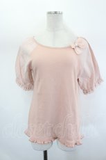 画像1: PINK HOUSE / リボンラグラン半袖カットソー 3(M) ピンク I-26-07-26-025-LO-TO-SA-ZI (1)