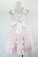 画像3: Angelic Pretty / 恋するお姫様ジャンパースカートSet  白Ｘピンク I-26-07-27-035-AP-OP-SA-ZI (3)