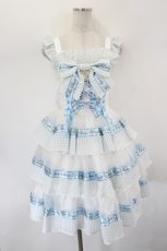 画像1: BABY,THE STARS SHINE BRIGHT / Sweet Best Wishesジャンパースカート  サックス I-26-07-27-036-BA-OP-SA-ZI (1)