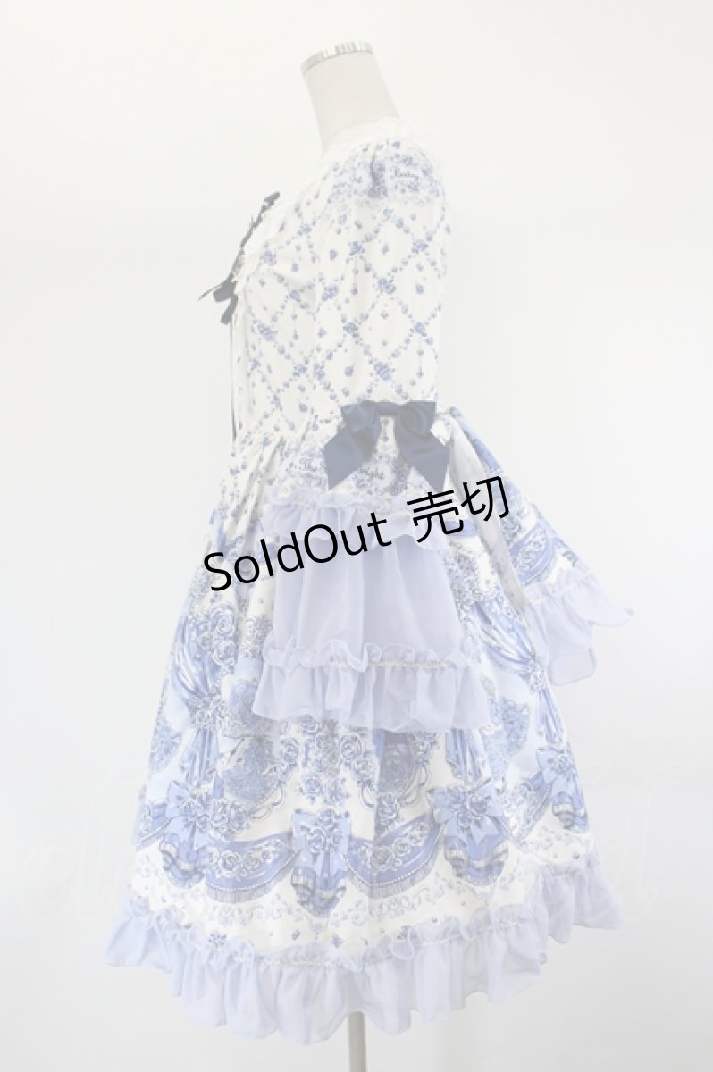 画像2: BABY,THE STARS SHINE BRIGHT / Cinderella〜きらめく魔法の舞踏会〜柄ワンピース  白 I-26-07-27-037-BA-OP-SA-ZI (2)