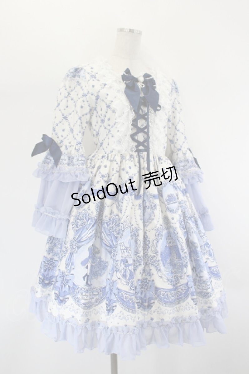 画像4: BABY,THE STARS SHINE BRIGHT / Cinderella〜きらめく魔法の舞踏会〜柄ワンピース  白 I-26-07-27-037-BA-OP-SA-ZI (4)