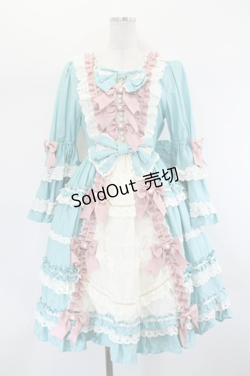 画像1: BABY,THE STARS SHINE BRIGHT / Elegant Rococoワンピース  サックス I-26-07-27-038-BA-OP-SA-ZI (1)