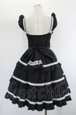 画像3: Angelic Pretty / ラブリーティアードジャンパースカート  黒Ｘ白 I-26-07-27-040-AP-OP-SA-ZI (3)