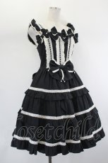 画像4: Angelic Pretty / ラブリーティアードジャンパースカート  黒Ｘ白 I-26-07-27-040-AP-OP-SA-ZI (4)
