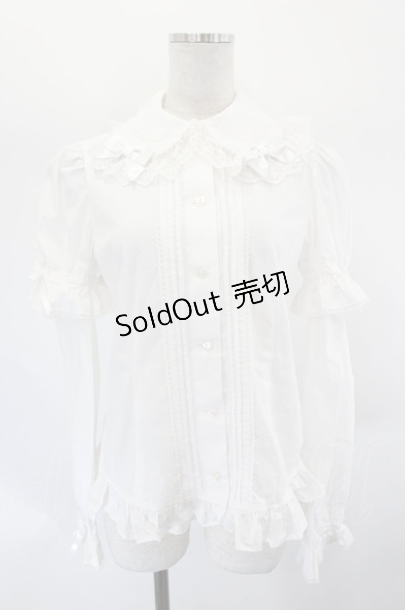 画像1: Angelic Pretty / シンプルピンタック付け袖ブラウス  白 I-26-07-27-005-AP-BL-SA-ZI (1)