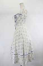 画像2: Lace Made / 「ペトレア」コルセットドレス XS アイボリーＸ紺 I-26-07-27-044-LO-OP-SA-ZI (2)