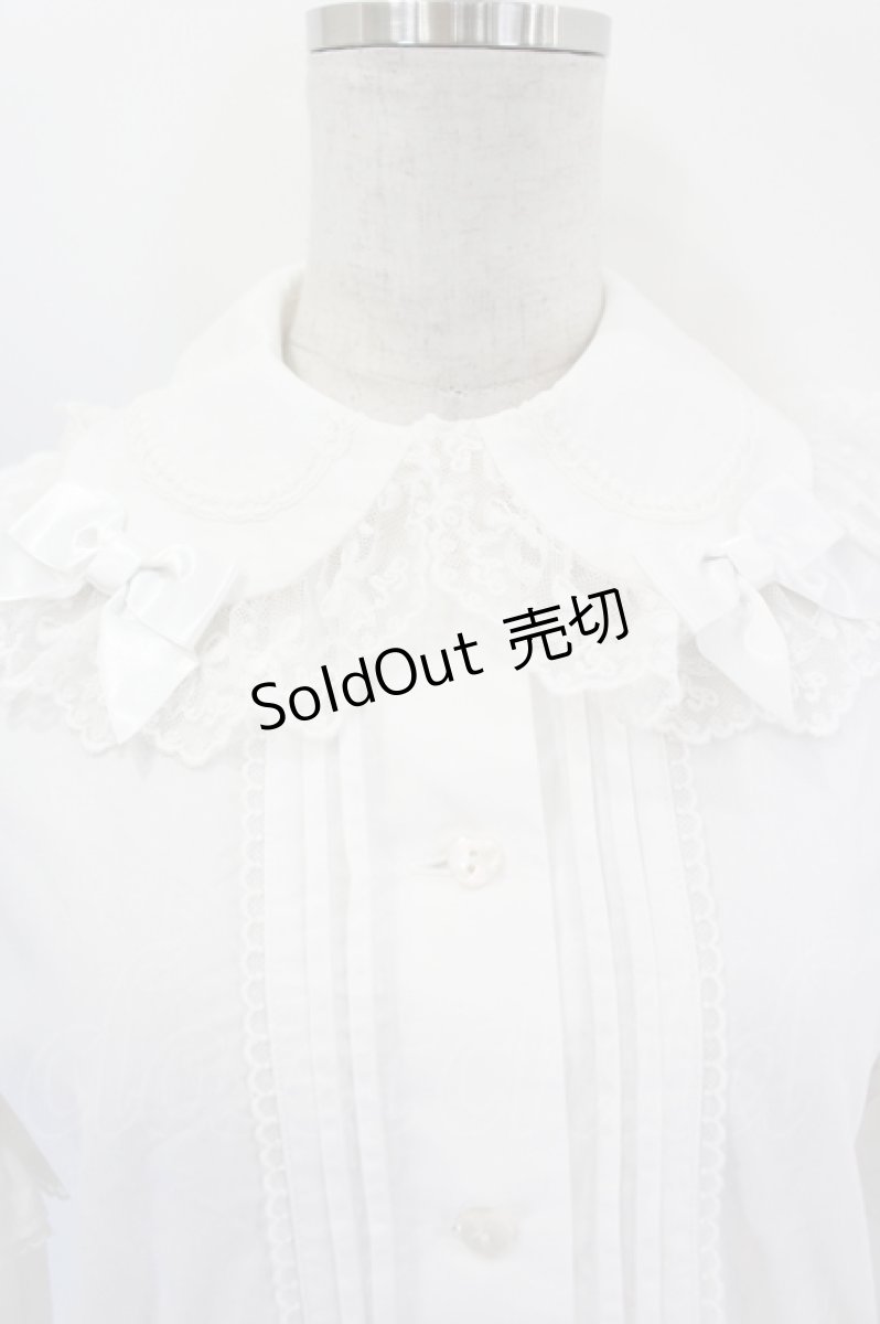 画像4: Angelic Pretty / シンプルピンタック付け袖ブラウス  白 I-26-07-27-005-AP-BL-SA-ZI (4)