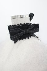 画像3: FRILL / リボンｘはしごレースチョーカー  黒ｘ白 I-26-07-27-062-HN-AC-HR-ZI (3)