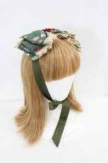 画像2: ALICE and the PIRATES / Marionette Chris柄リボンヘッドドレス  グリーン I-26-07-27-078-PA-AC-SA-ZI (2)