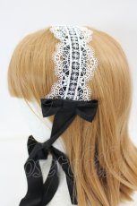 画像3: Chalmiere / シュエットヘッドドレス  黒Ｘ白 I-26-07-27-080-AX-ZA-SA-ZI (3)