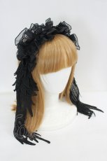 画像2: MAJOH(MR corset) / ANGEL WING HEAD DRESS  黒 I-26-07-27-082-LO-AC-SA-ZI (2)
