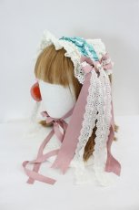 画像1: BABY,THE STARS SHINE BRIGHT / Elegant Rococoヘッドドレス  サックスＸピンク I-26-07-27-083-BA-AC-SA-ZI (1)