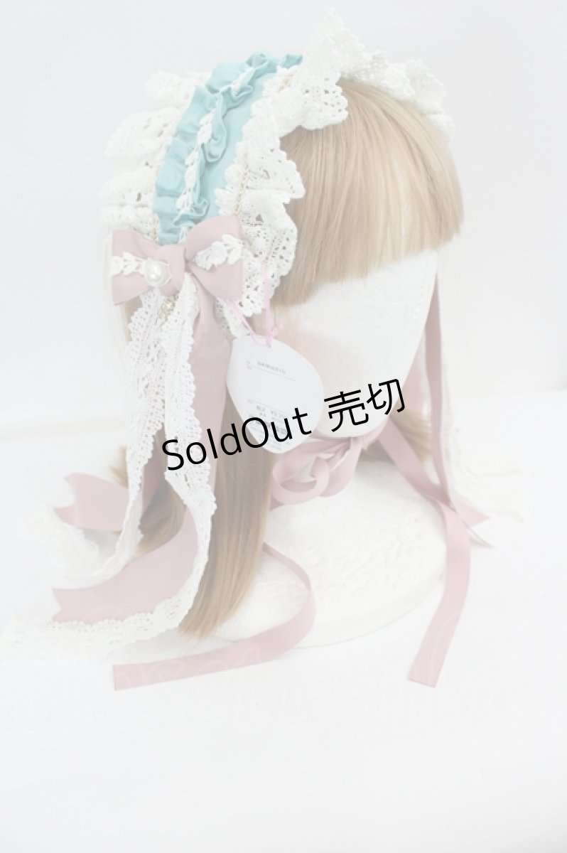 画像2: BABY,THE STARS SHINE BRIGHT / Elegant Rococoヘッドドレス  サックスＸピンク I-26-07-27-083-BA-AC-SA-ZI (2)