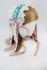 画像2: BABY,THE STARS SHINE BRIGHT / Elegant Rococoヘッドドレス  サックスＸピンク I-26-07-27-083-BA-AC-SA-ZI (2)