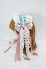 画像3: BABY,THE STARS SHINE BRIGHT / Elegant Rococoヘッドドレス  サックスＸピンク I-26-07-27-083-BA-AC-SA-ZI (3)