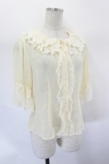 画像3: BABY,THE STARS SHINE BRIGHT / シフォン５分袖ブラウス  生成り I-26-07-27-010-BA-BL-SA-ZI (3)