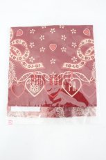 画像2: PINK HOUSE / ハートハンカチ  赤 I-26-07-27-111-LO-ZA-SA-ZI (2)