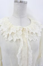 画像4: BABY,THE STARS SHINE BRIGHT / シフォン５分袖ブラウス  生成り I-26-07-27-010-BA-BL-SA-ZI (4)