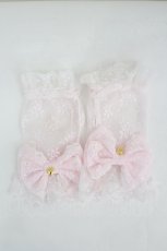 画像1: Angelic Pretty / フリルリボンアームウォーマー  ピンク I-26-07-27-117-AP-ZA-SA-ZI (1)