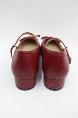 画像2: F&A / リボンストラップパンプス L 赤 I-26-07-27-125-CA-SH-SA-ZI (2)