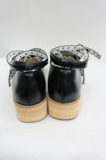 画像2: MODO / リボンストラップ木底風シューズ 約24CM(内側採寸) 黒 I-26-07-27-129-LO-SH-SA-ZI (2)