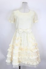 画像1: MILK / レッドカーペットドレス  クリームモアレ I-26-07-30-059-ML-OP-TE-ZI (1)