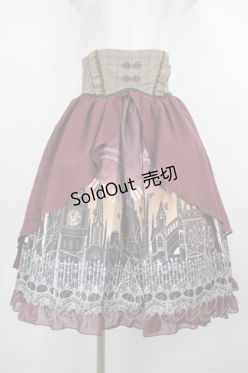 画像1: axes femme kawaii / ミスティックノクターンスカート  ワイン I-26-07-30-080-AX-SK-TE-ZI (1)
