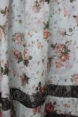 画像3: axes femme / 花柄ロング2WAYスカート  サックスＸブラウン I-26-07-30-088-AX-SK-SA-ZI (3)