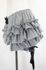 画像3: LOLITAその他(お買取対象外) / ギンガムチェックドロワーズ S 黒Ｘ白チェック I-26-07-30-108-LO-PA-SA-ZI (3)
