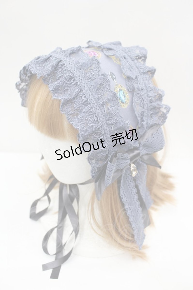 画像1: metamorphose / Brilliant jewelry catレースヘッドドレス  パープル I-26-07-30-118-ME-AC-SA-ZI (1)