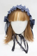 画像2: metamorphose / Brilliant jewelry catレースヘッドドレス  パープル I-26-07-30-118-ME-AC-SA-ZI (2)
