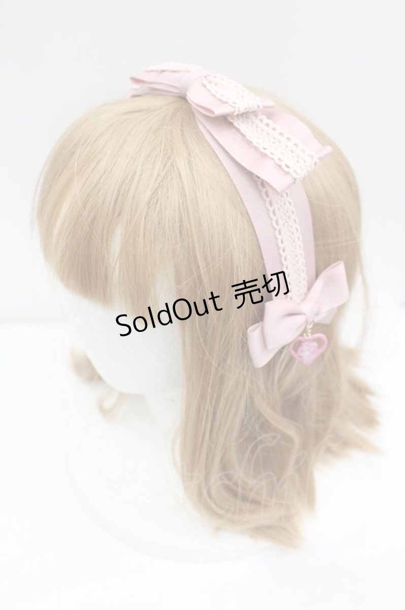 画像1: m petit by misako / マイメロディリボンヘッドドレス  ピンク I-26-07-30-119-LO-AC-SA-ZI (1)