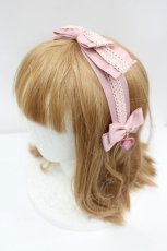画像1: m petit by misako / マイメロディリボンヘッドドレス  ピンク I-26-07-30-119-LO-AC-SA-ZI (1)