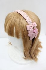 画像1: m petit by misako / マイメロディ/リボンカチューシャ  ピンク I-26-07-30-120-LO-AC-SA-ZI (1)
