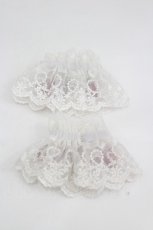 画像2: LOLITAその他(お買取対象外) / ローズレースリボンお袖とめ  白Ｘ赤 I-26-07-30-130-LO-ZA-SA-ZI (2)