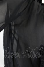 画像3: axes femme / シャーリングシフォンブルゾン M ブラック I-26-07-30-024-AX-JA-SA-ZI (3)