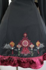 画像6: Amavel / 曼珠沙華と灯籠のボレロチャイナワンピース  黒 I-26-08-01-034-CA-OP-TE-ZI (6)