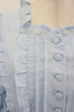 画像7: Chalmiere / フリルロングワンピース M サックス I-26-08-01-043-AX-OP-TE-ZI (7)