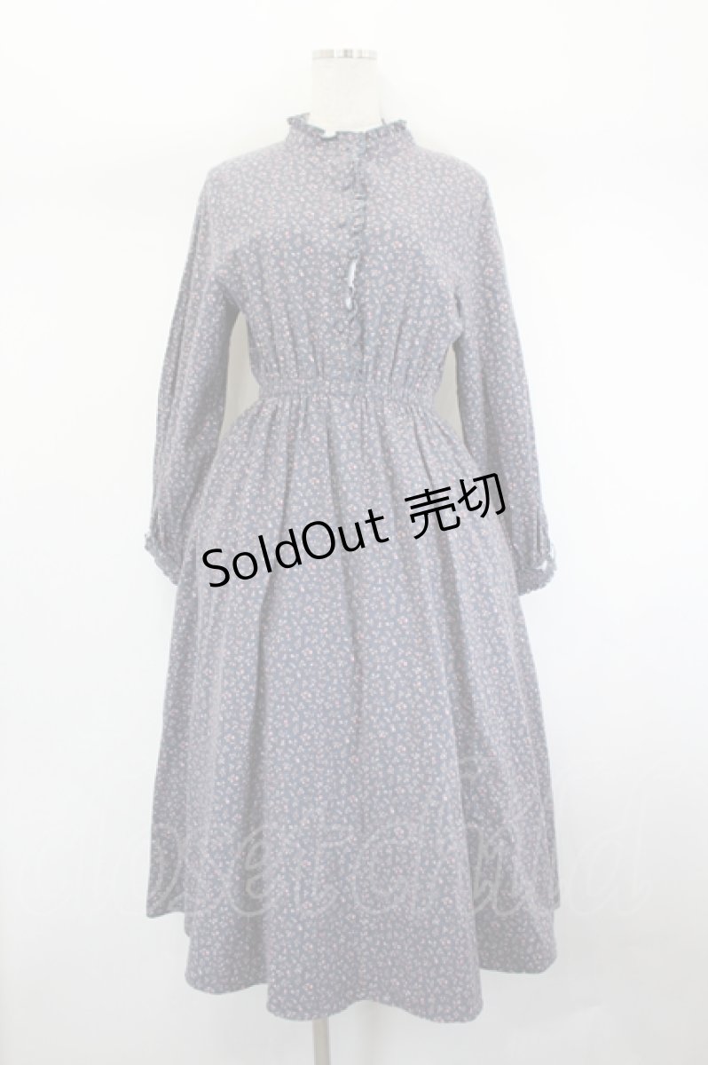 画像1: LEBECCA boutique / 誠実な口とワンピース  ブルー I-26-08-01-047-LO-OP-TE-ZI (1)