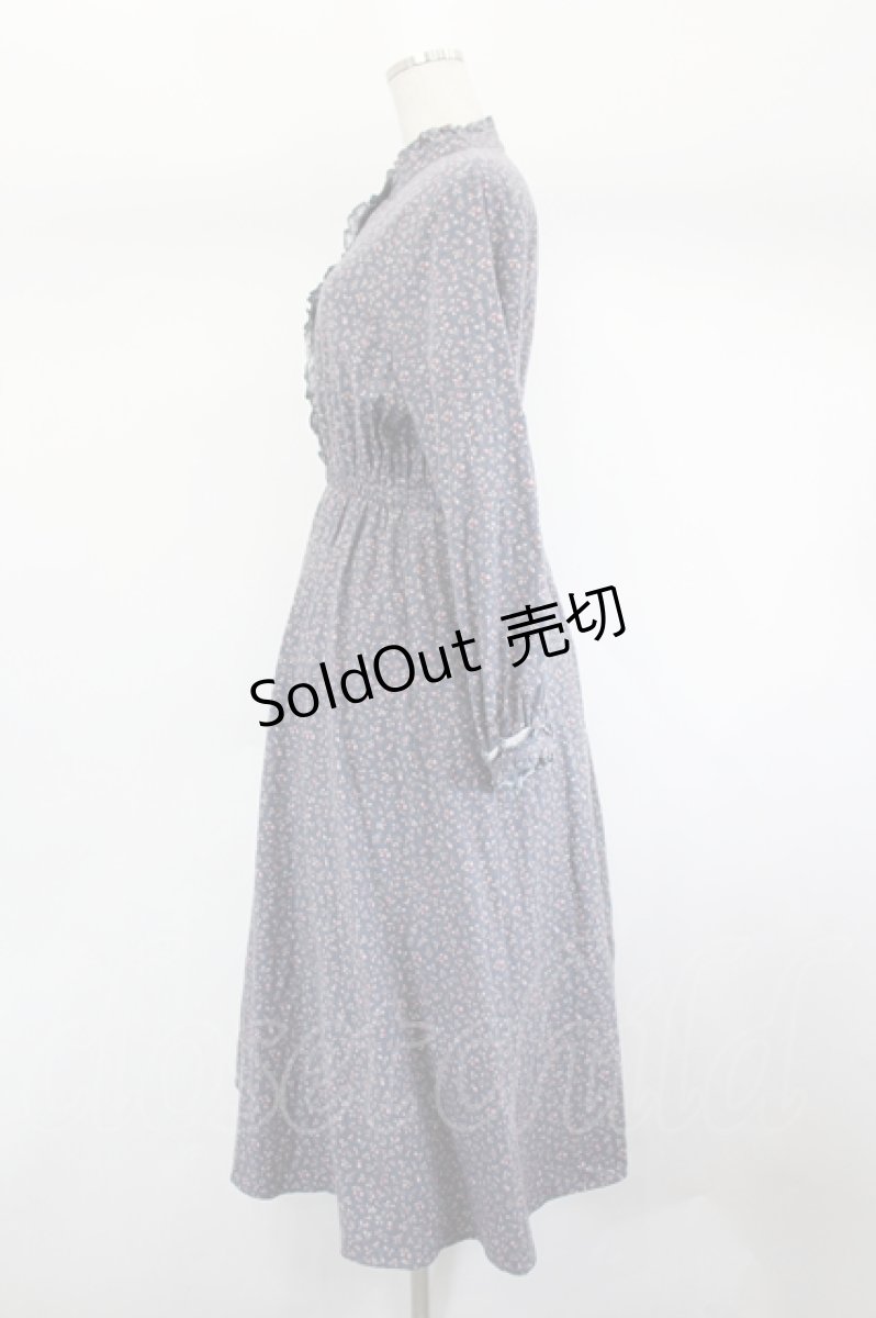 画像2: LEBECCA boutique / 誠実な口とワンピース  ブルー I-26-08-01-047-LO-OP-TE-ZI (2)
