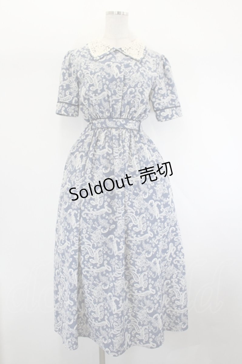 画像1: LEBECCA boutique / 波を乗り越えるワンピース  ブルー I-26-08-01-049-LO-OP-TE-ZI (1)