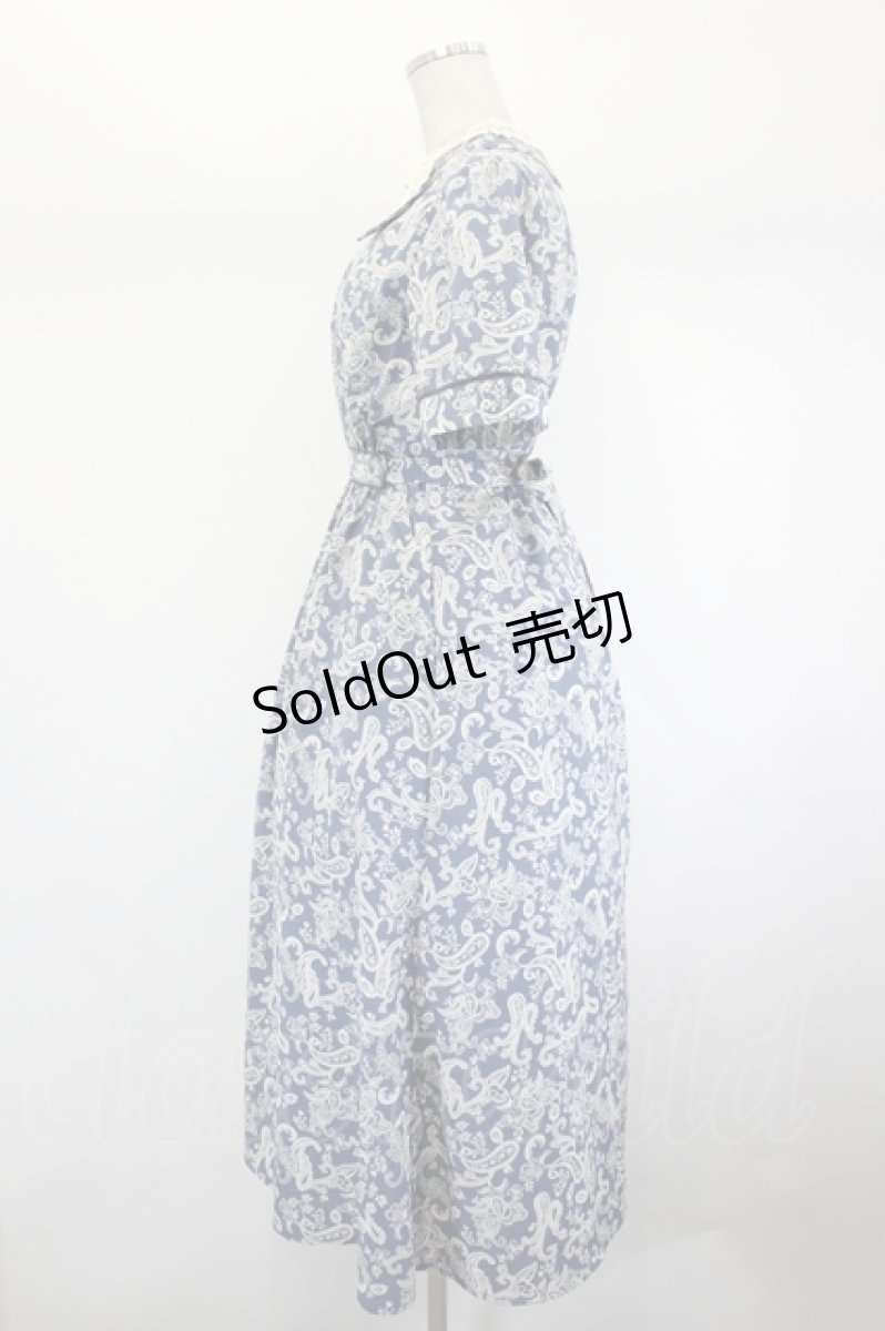 画像2: LEBECCA boutique / 波を乗り越えるワンピース  ブルー I-26-08-01-049-LO-OP-TE-ZI (2)