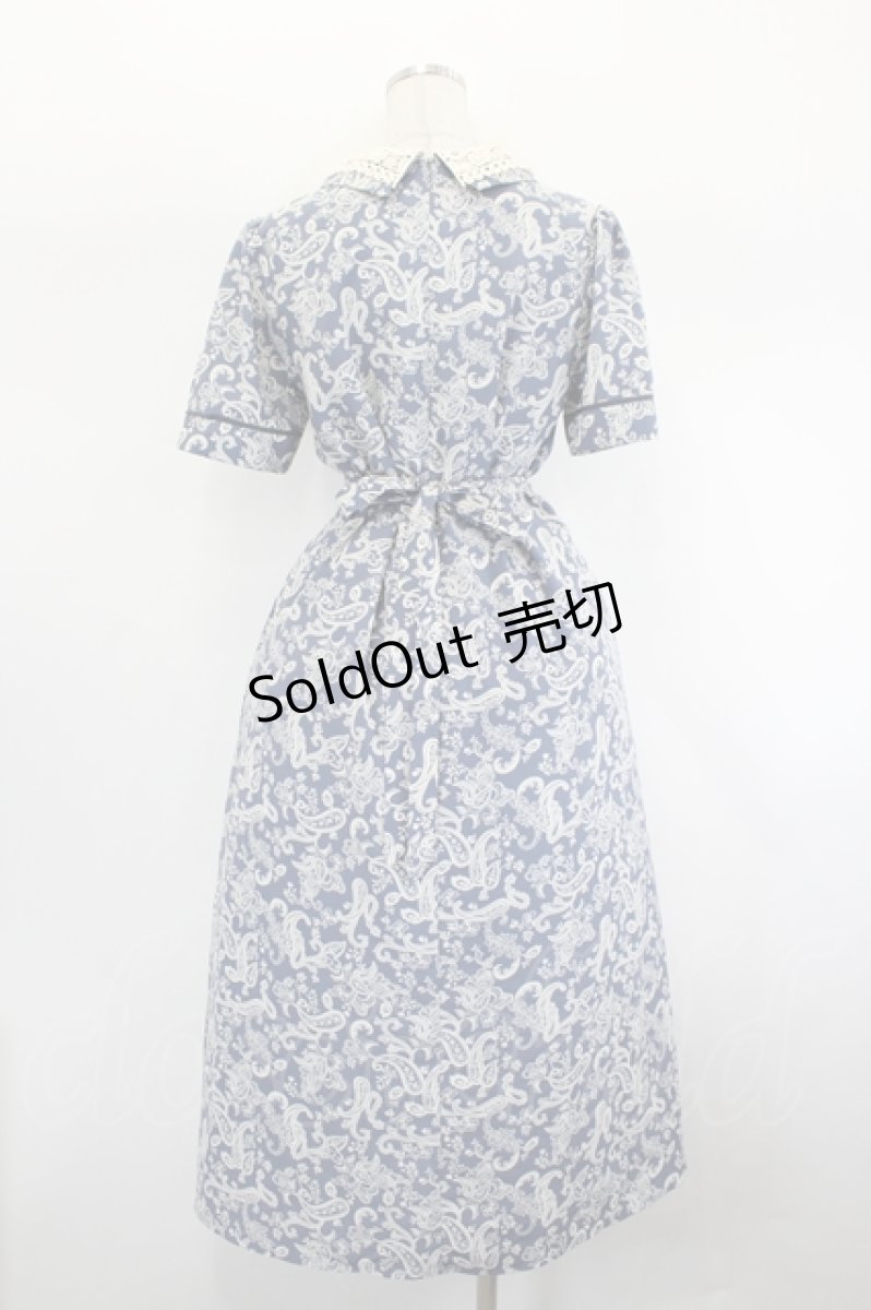 画像3: LEBECCA boutique / 波を乗り越えるワンピース  ブルー I-26-08-01-049-LO-OP-TE-ZI (3)