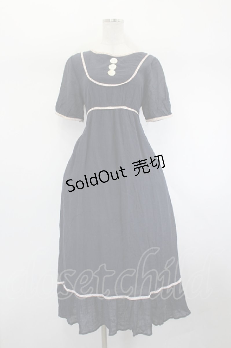 画像1: LEBECCA boutique / ヨーク切替ワンピース  ネイビー I-26-08-01-050-LO-OP-TE-ZI (1)