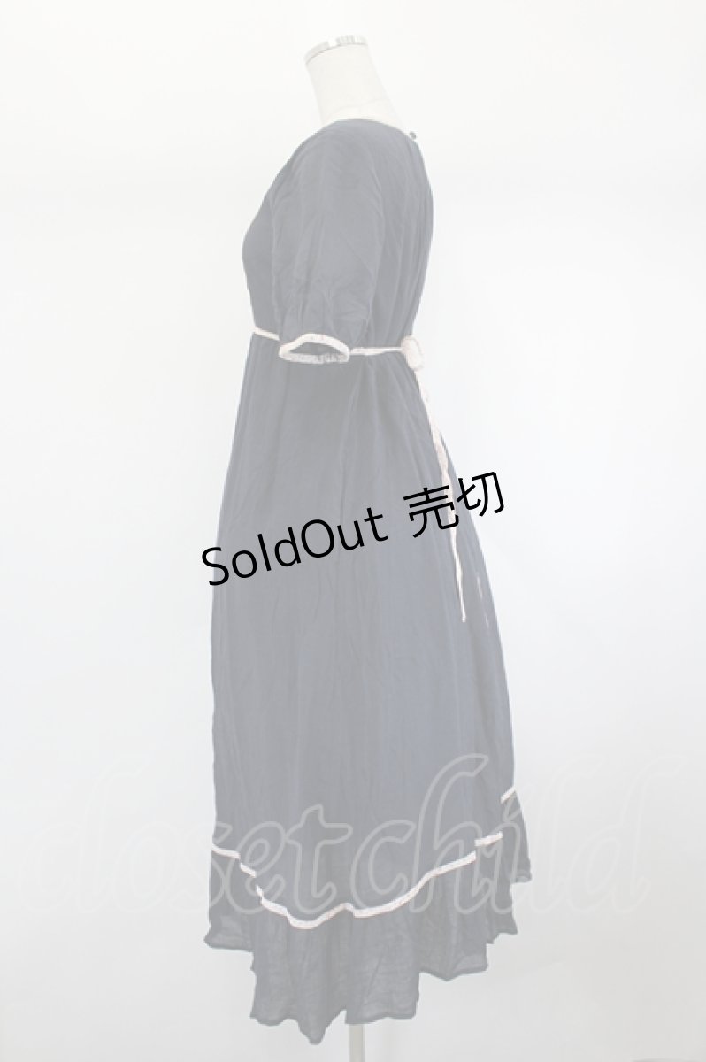 画像2: LEBECCA boutique / ヨーク切替ワンピース  ネイビー I-26-08-01-050-LO-OP-TE-ZI (2)